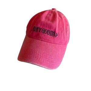Dry Goods Pink Twill Hat Cap Adjustable